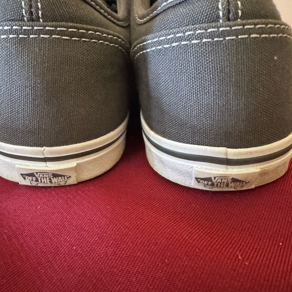 VANS Atwood Low Top Pewter Dark Gray Canvas Women Skate Shoe Sneaker Size 7 EUC - Picture 6 of 15